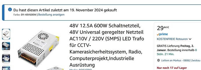 2025-12-30 15_40_56-BOSYTRO 48V 12.5A 600W Schaltnetzteil, 48V Universal geregelter Netzteil AC110V
