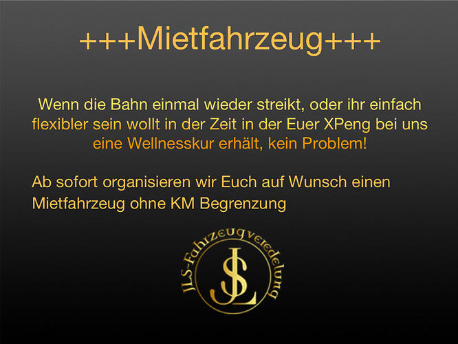 Mietfahrzeug XPeng