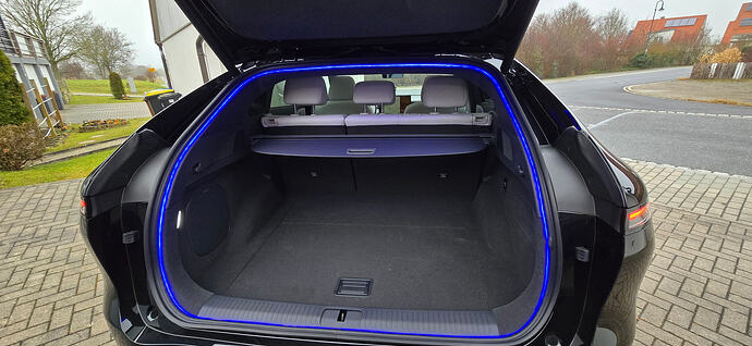 Das blaue LED Lauflicht hab ich nachträglich montiert. War mir die Optik einfach wert...🤷